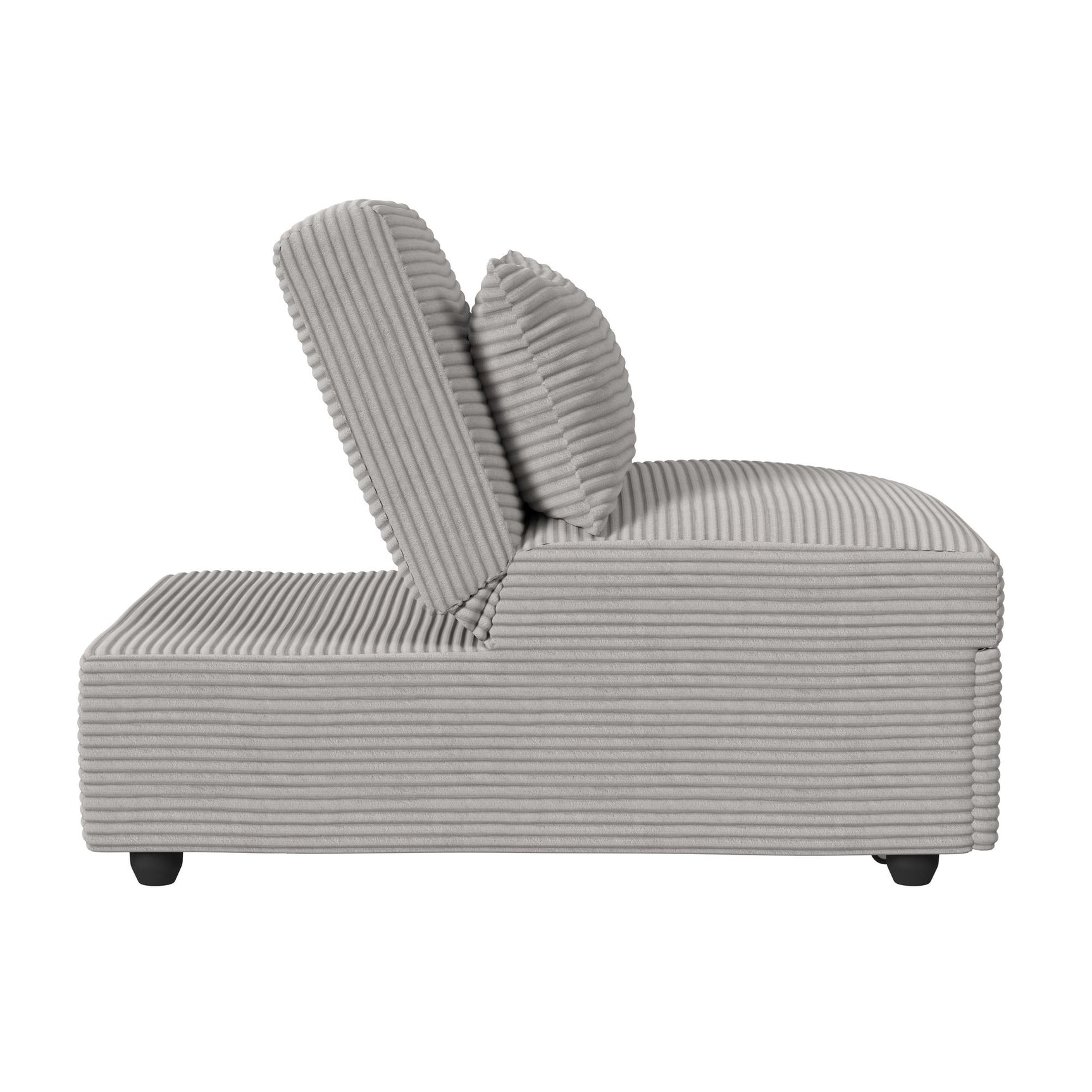 Pluto Chair with kidney pillow, Klik Klak and Pop up in Coronado Grey - Tampa Furniture Outlet