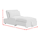 Pluto Chair with kidney pillow, Klik Klak and Pop up in Coronado Grey - Tampa Furniture Outlet