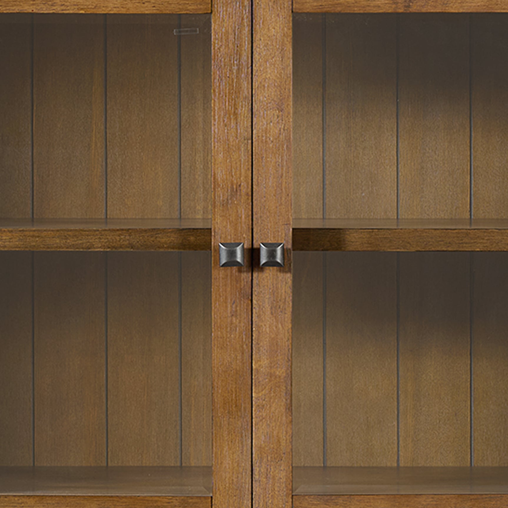 Portico Display Cabinet in Brown Oak - Tampa Furniture Outlet