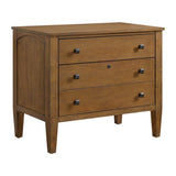 Portico File Cabinet in Brown Oak - Tampa Furniture Outlet