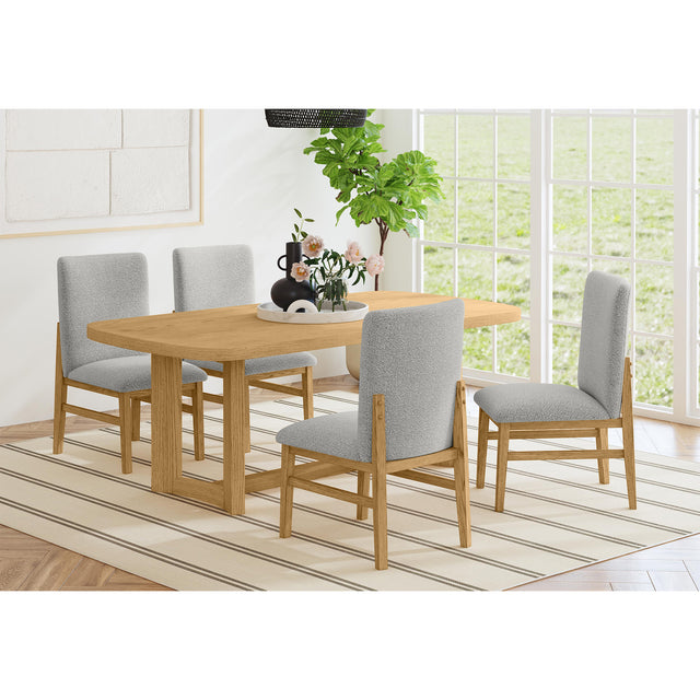 Portland Rectangular Dining Table in Natural – SKU D-1710-5-DT2 | Elements