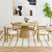 Portland Arm Chair with Snow White Fabric in Natural (2 Per Carton) – SKU D-1710-5-AC3 | Elements