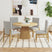 Portland Round Dining Table in Natural – SKU D-1710-5-DT | Elements