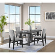Portland Rectangular Dining Table in Black – SKU D-1710-8-DT2 | Elements