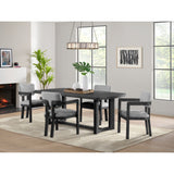 Portland Rectangular Dining Table in Black - Tampa Furniture Outlet