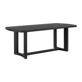 Portland Rectangular Dining Table in Black - Tampa Furniture Outlet