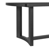Portland Rectangular Dining Table in Black - Tampa Furniture Outlet