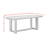 Portland Rectangular Dining Table in Natural - Tampa Furniture Outlet