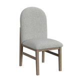 Portland Round Back Side Chair with Grey Fabric (PGY1113-4) in Grey (2 Per Carton)