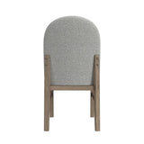 Portland Round Back Side Chair with Grey Fabric (PGY1113-4) in Grey (2 Per Carton)