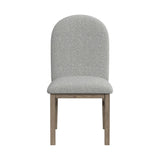 Portland Round Back Side Chair with Grey Fabric (PGY1113-4) in Grey (2 Per Carton)