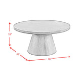 Portland Round Coffee Table in Natural