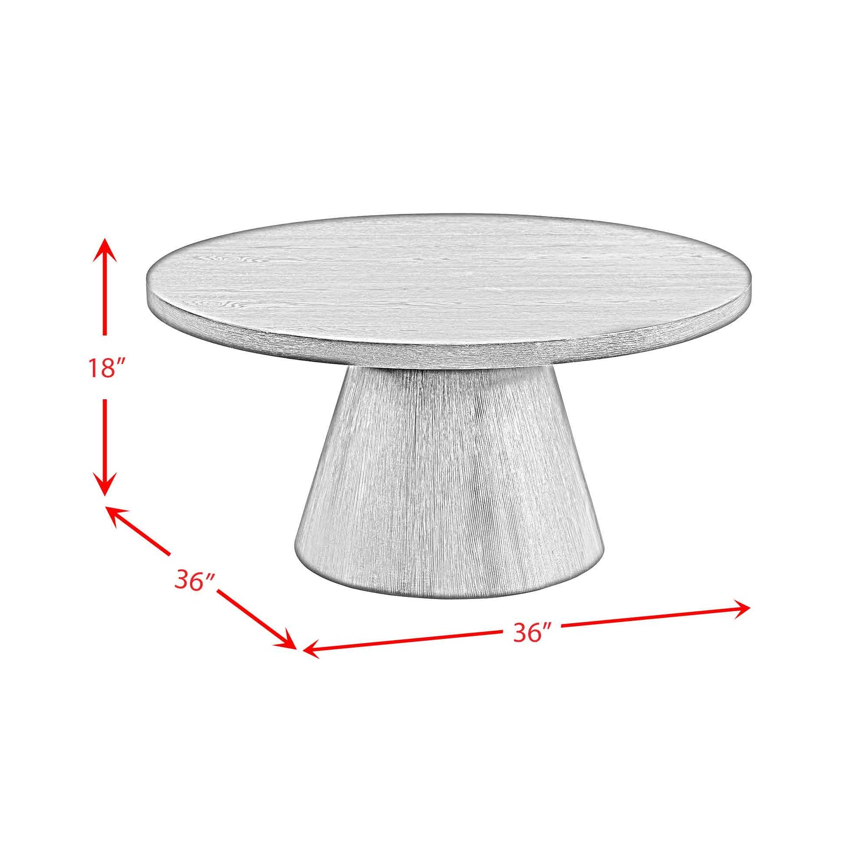 Portland Round Coffee Table in Natural