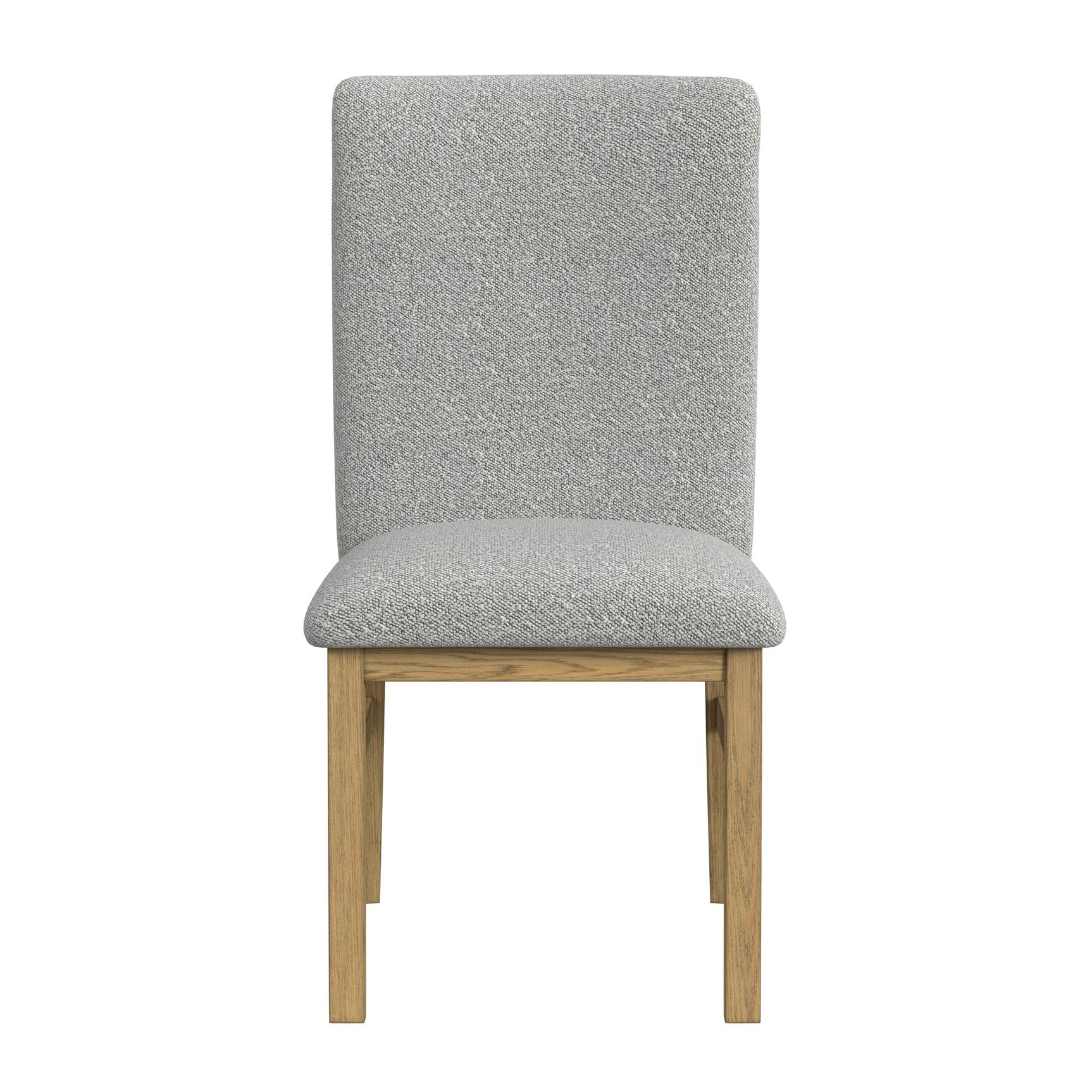 Portland Side Chair with Grey Fabric (PGY1113-4) in Natural (2 Per Carton) - Tampa Furniture Outlet