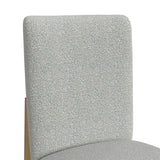 Portland Side Chair with Grey Fabric (PGY1113-4) in Natural (2 Per Carton) - Tampa Furniture Outlet