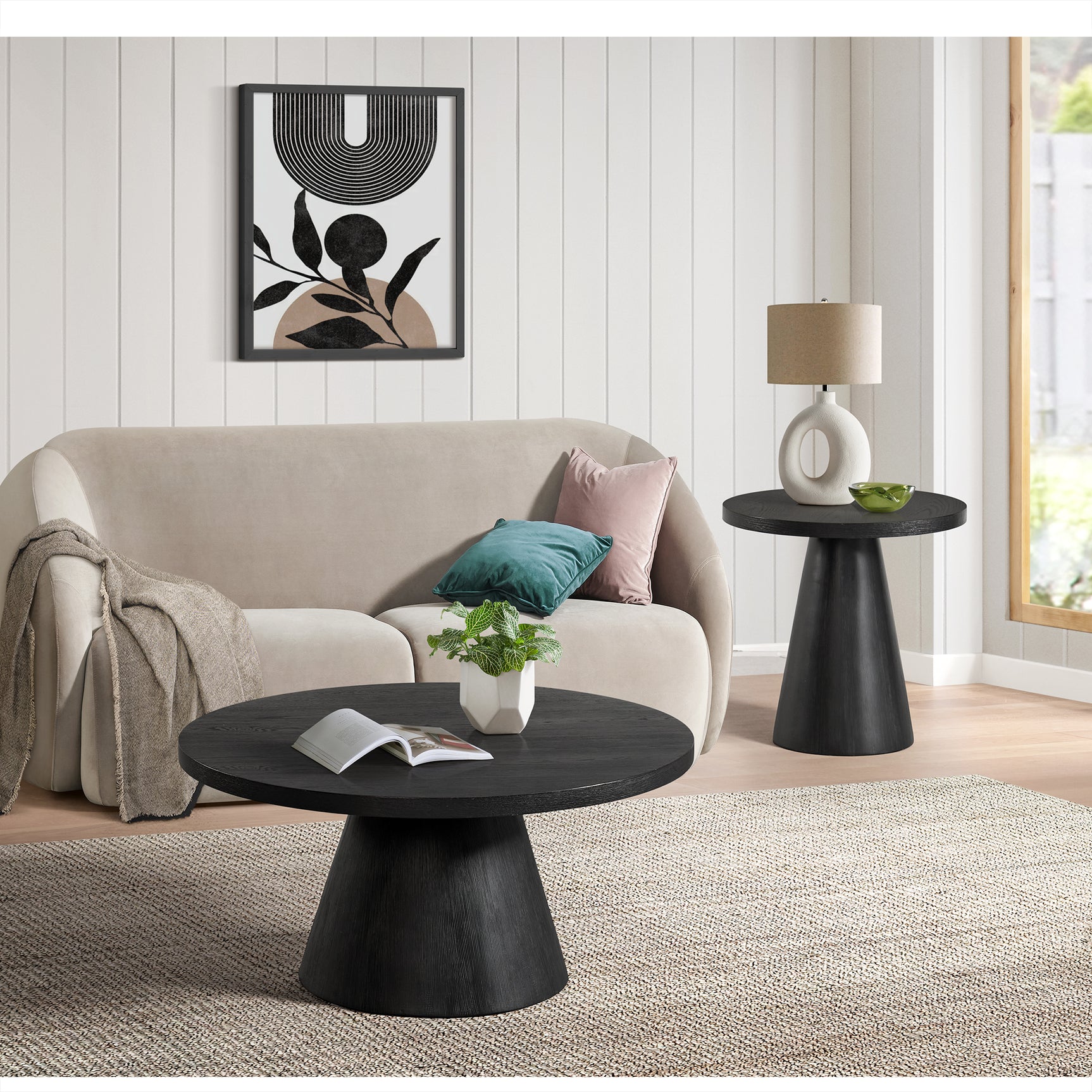 Portland End Table in Black - Tampa Furniture Outlet