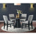 Portland Side Chair with Grey Fabric (PGY1113-4) in Black (2 Per Carton) – SKU D-1710-8-SC1 | Elements