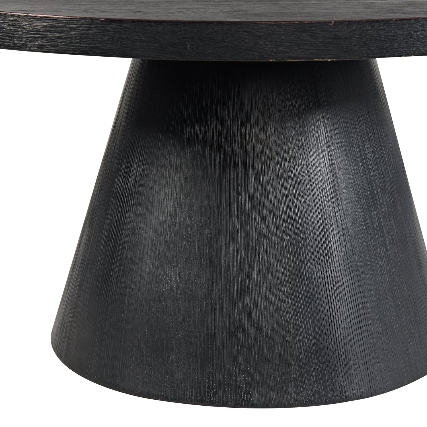 Portland Round Coffee Table in Black - Tampa Furniture Outlet