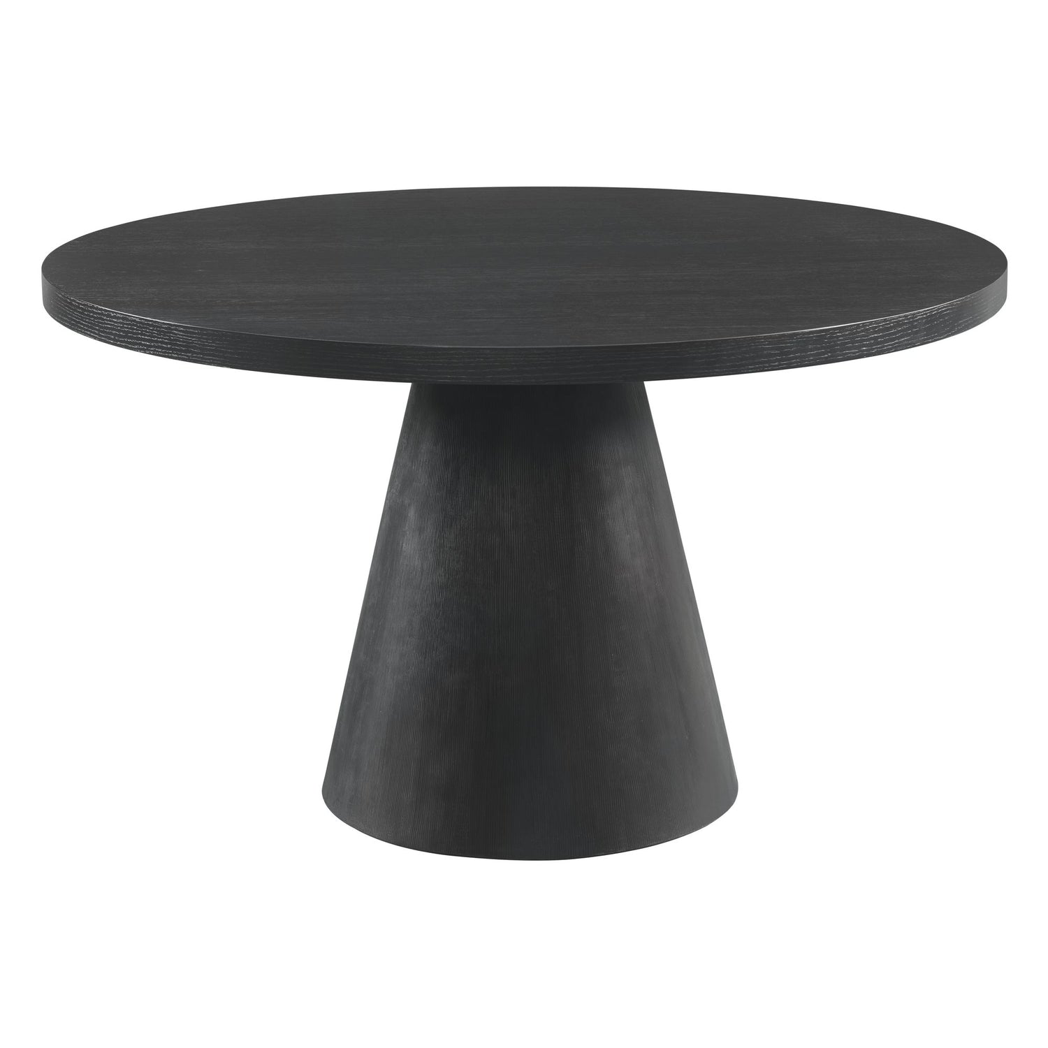 Portland Round Dining Table in Black - Tampa Furniture Outlet