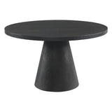 Portland Round Dining Table in Black - Tampa Furniture Outlet