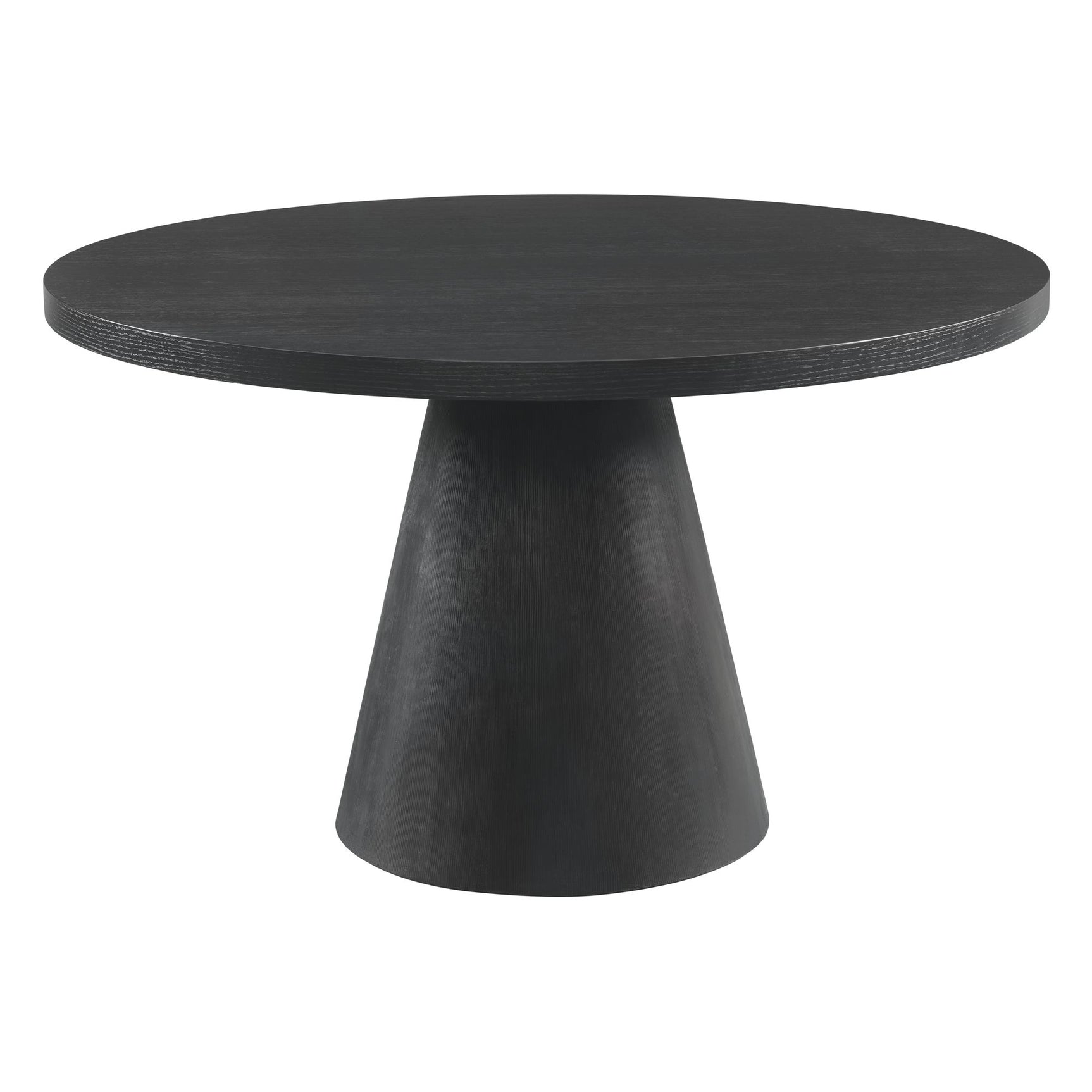 Portland Round Dining Table in Black - Tampa Furniture Outlet