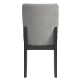 Portland Side Chair with Grey Fabric (PGY1113-4) in Black (2 Per Carton) - Tampa Furniture Outlet