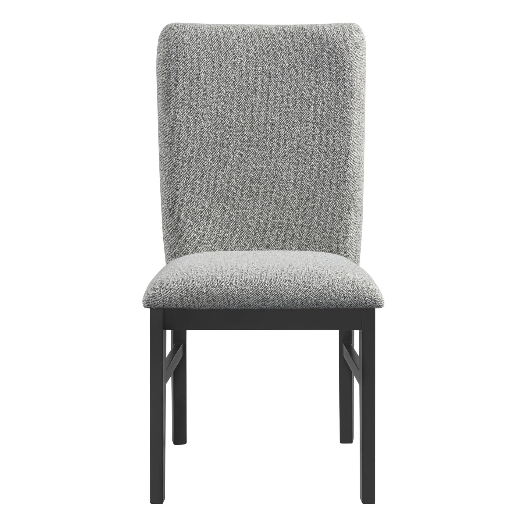 Portland Side Chair with Grey Fabric (PGY1113-4) in Black (2 Per Carton) - Tampa Furniture Outlet