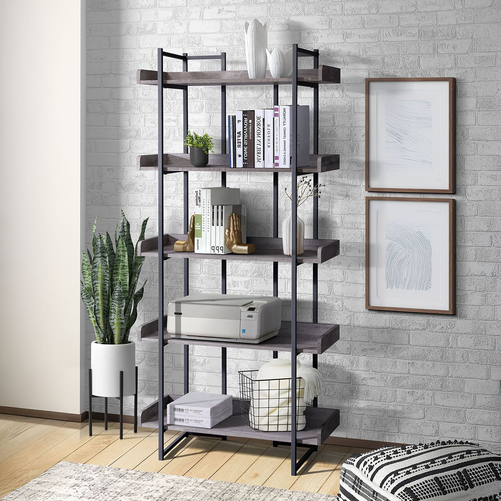 Preston Bookshelf Grey – SKU CKPS300BS | Elements
