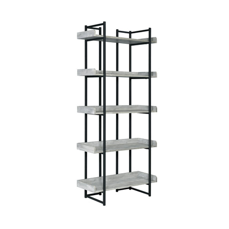 Preston Bookshelf Grey - Tampa Furniture Outlet