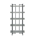 Preston Bookshelf Grey - Tampa Furniture Outlet