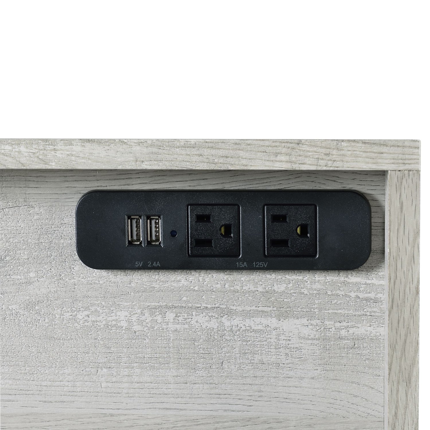Preston Desk - Grey - Tampa Furniture Outlet