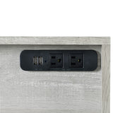 Preston Desk - Grey - Tampa Furniture Outlet