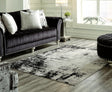 Tampa Furniture Outlet - Ashley Furniture - Zekeman Rug - 7'10" x 10' Rug / Black/Cream/Gray - R404921