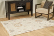 Tampa Furniture Outlet - Ashley Furniture - Calkin Rug - 5' x 7' Rug / Linen/Gray/Caramel - R406392
