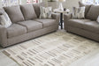Tampa Furniture Outlet - Ashley Furniture - Leesdale Rug - 8' x 10' Rug / Ivory/Brown/Black - R406421