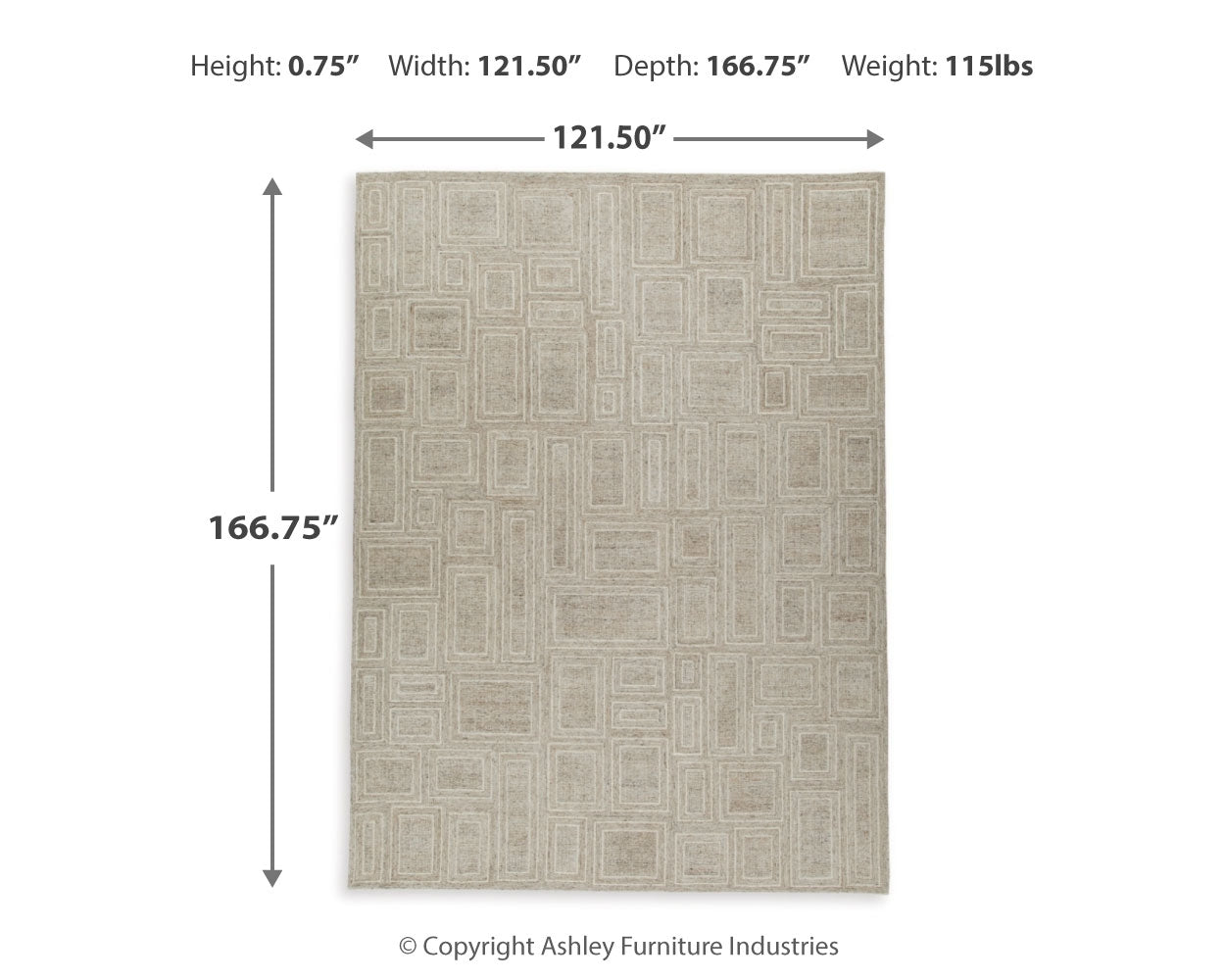 Brickburgh Rug - Tampa Furniture Outlet