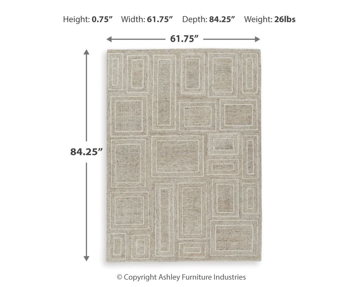 Brickburgh Rug - Tampa Furniture Outlet