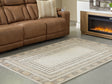 Tampa Furniture Outlet - Ashley Furniture - Idaman Rug - Large Rug / Taupe/Brown - R407291