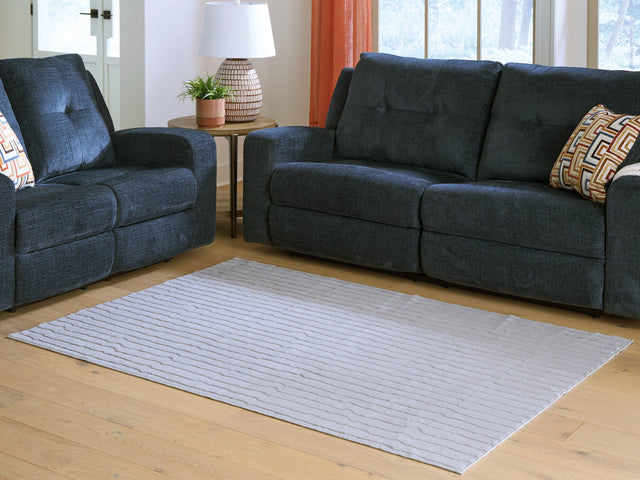 Tampa Furniture Outlet - Ashley Furniture - Worthley Rug - Washable 5' x 7' Area Rug / Gray - R407452