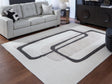 Tampa Furniture Outlet - Ashley Furniture - Davismour Rug - 5' x 7' Area Rug / Ivory/Taupe/Charcoal - R407562