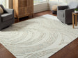 Tampa Furniture Outlet - Ashley Furniture - Deenbury Rug - 5' x 7' Area Rug / Ivory/Green/Brown - R407862