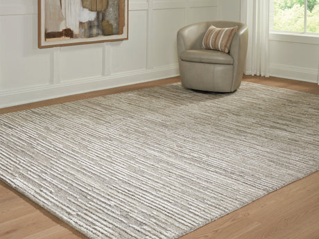 Tampa Furniture Outlet - Ashley Furniture - Eljory Rug - Extra Large Rug / Gray - R408200