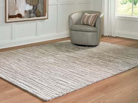 Tampa Furniture Outlet - Ashley Furniture - Eljory Rug - Large Rug / Gray - R408201