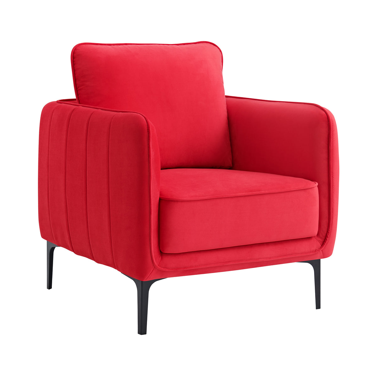 Rae Chair in Lavish 152 Red Velvet
