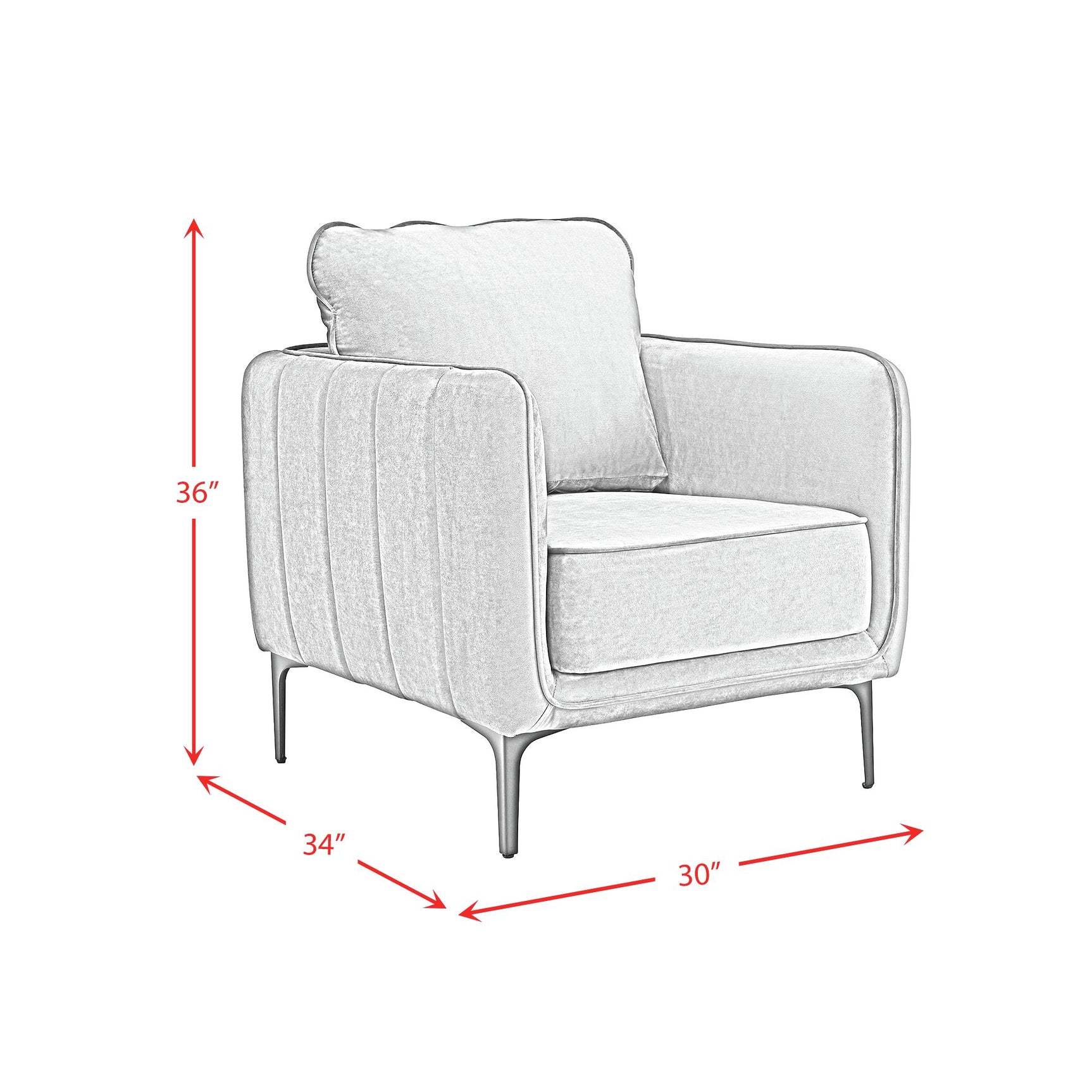 Rae Chair in Lavish 152 Green Velvet - Tampa Furniture Outlet