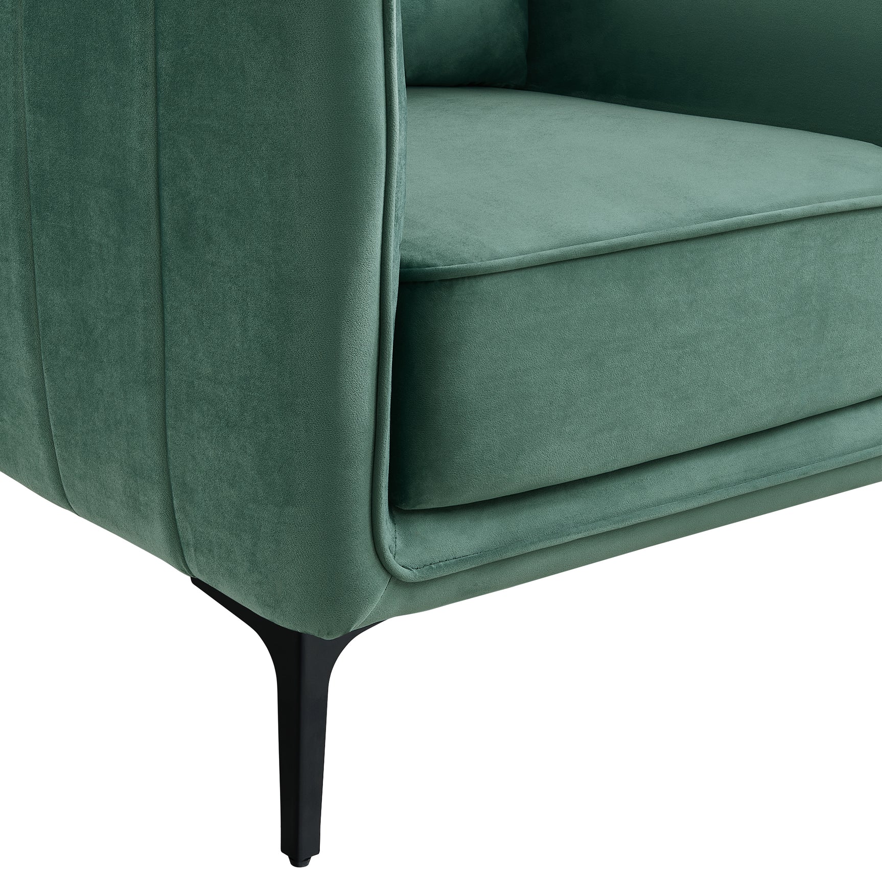 Rae Chair in Lavish 152 Green Velvet - Tampa Furniture Outlet