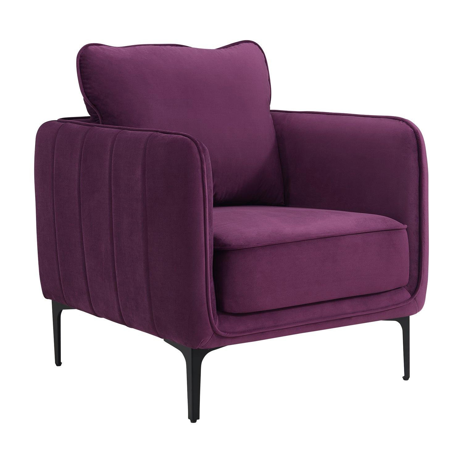 Rae Chair in Lavish 152 Purple Velvet - Tampa Furniture Outlet