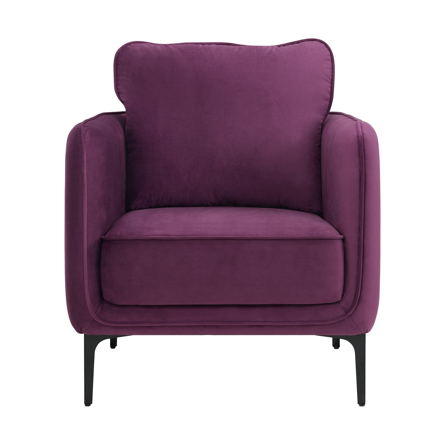 Rae Chair in Lavish 152 Purple Velvet - Tampa Furniture Outlet