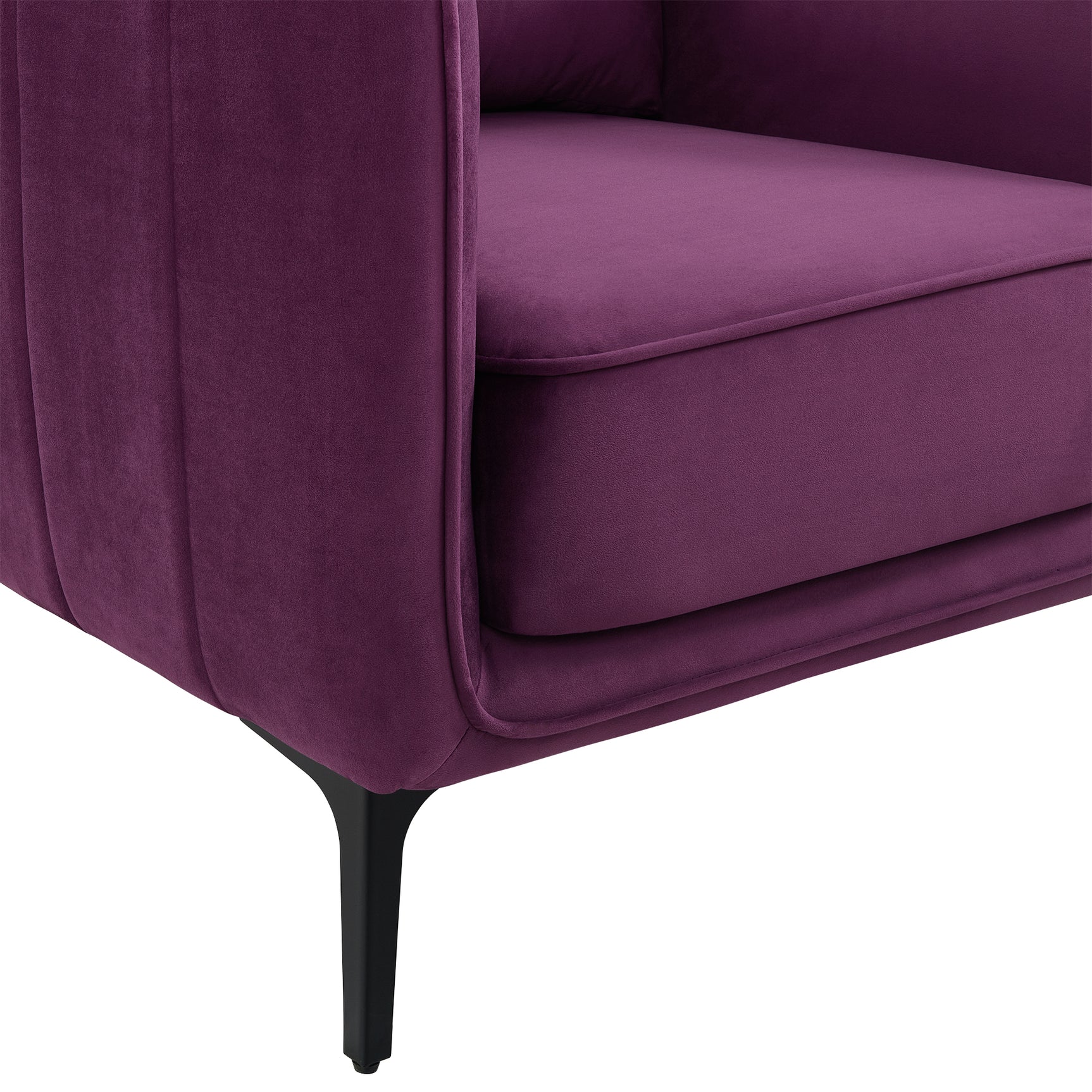 Rae Chair in Lavish 152 Purple Velvet - Tampa Furniture Outlet