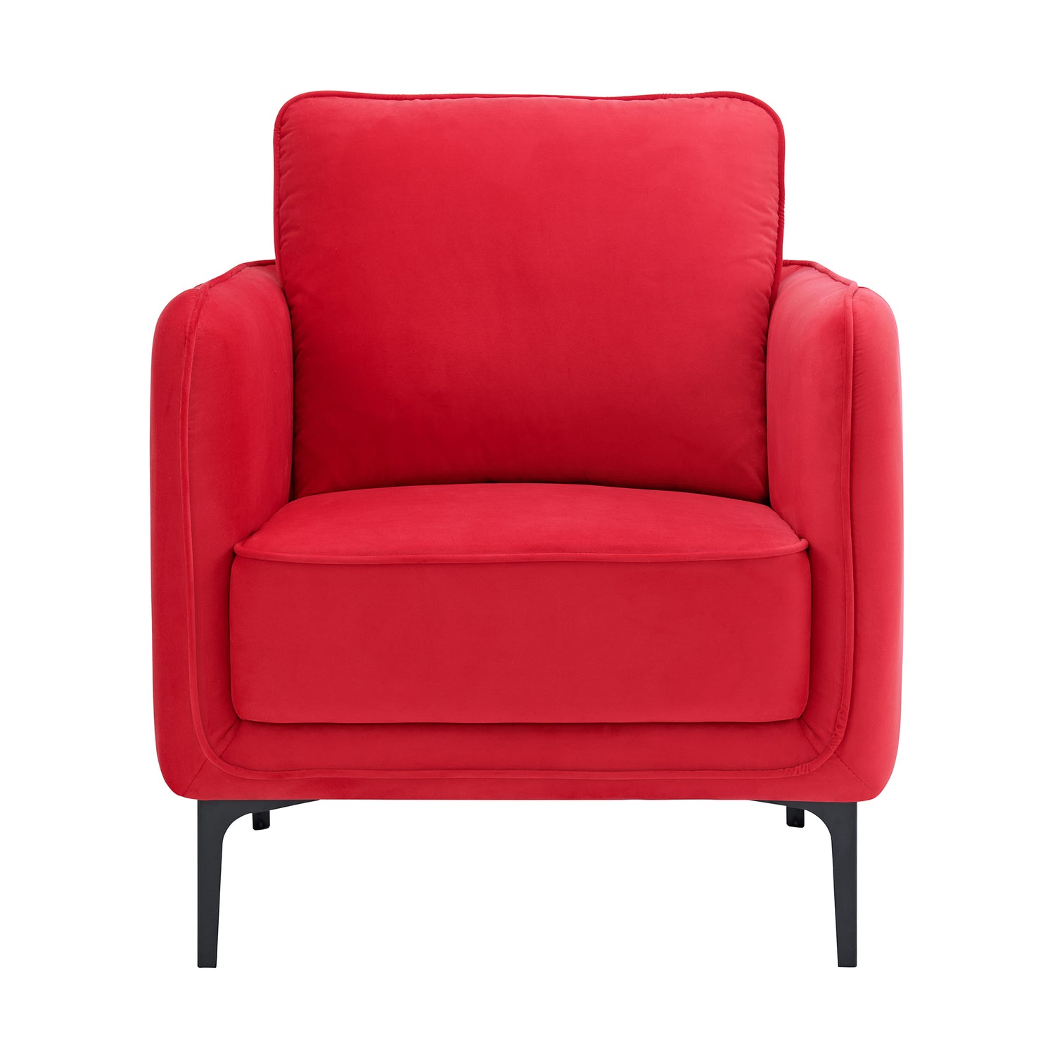 Rae Chair in Lavish 152 Red Velvet - Tampa Furniture Outlet